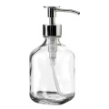 Customized 350Ml Clear Hand Soap Shampoo Glass Pump Sprayer Bottle  Machine